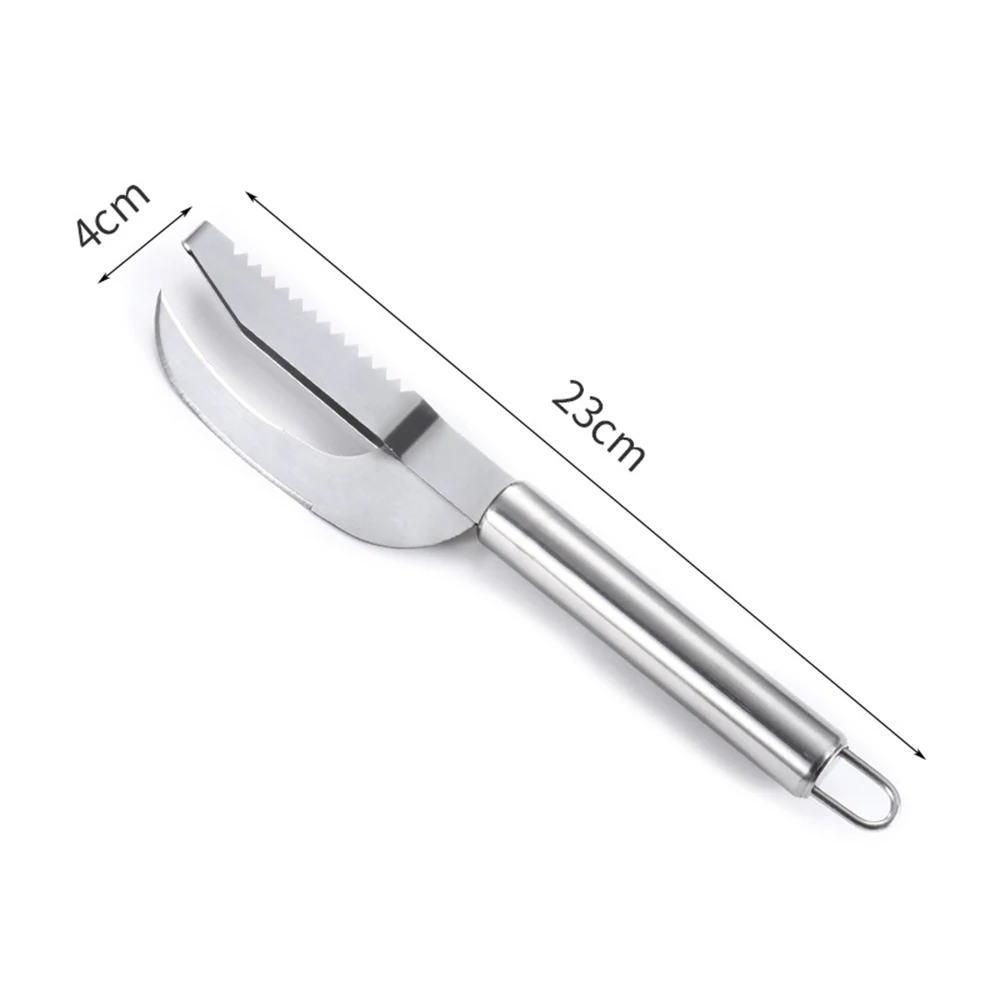 Fish Scale Remover Cut/Scrape/Dig 3-in-1 Tool Stainless Steel Fish Scale Cutter