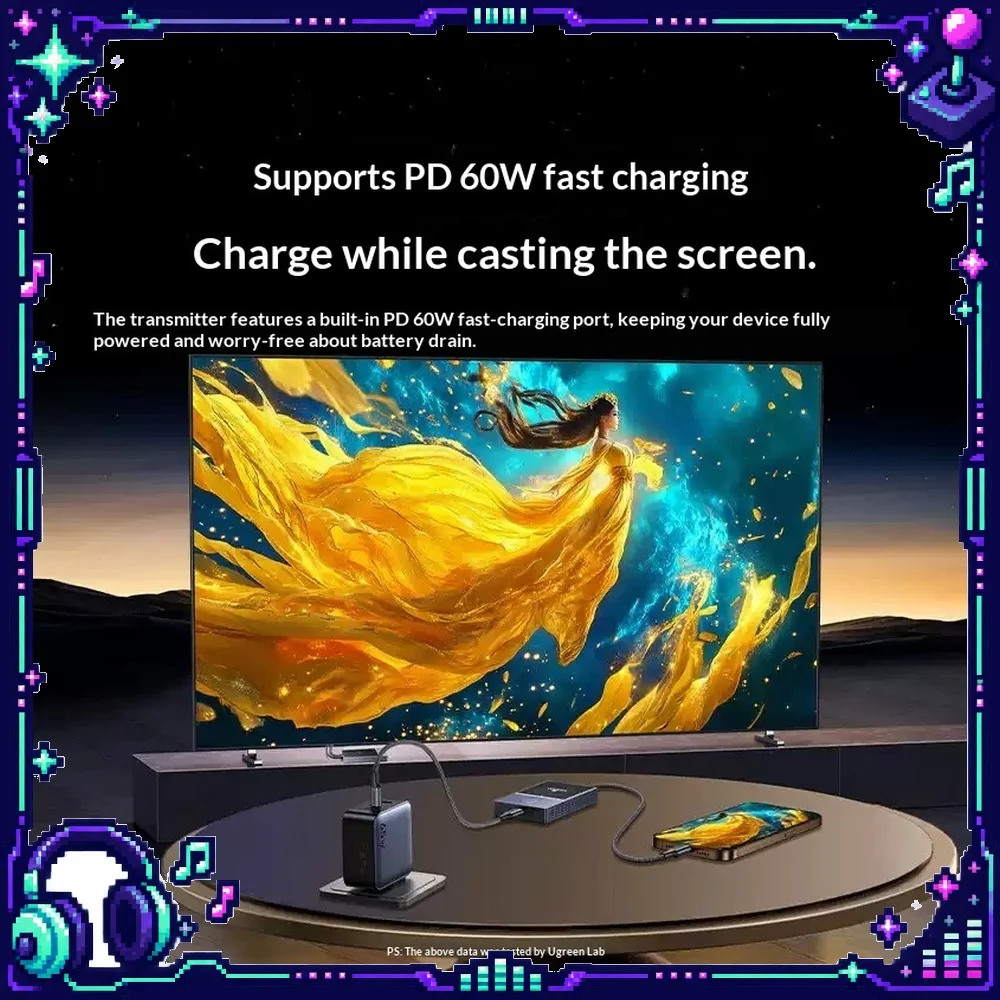 UGREEN CM738 Wireless Presentation System Type C HDMI 4K 50m Point to Point Screen Mirroring