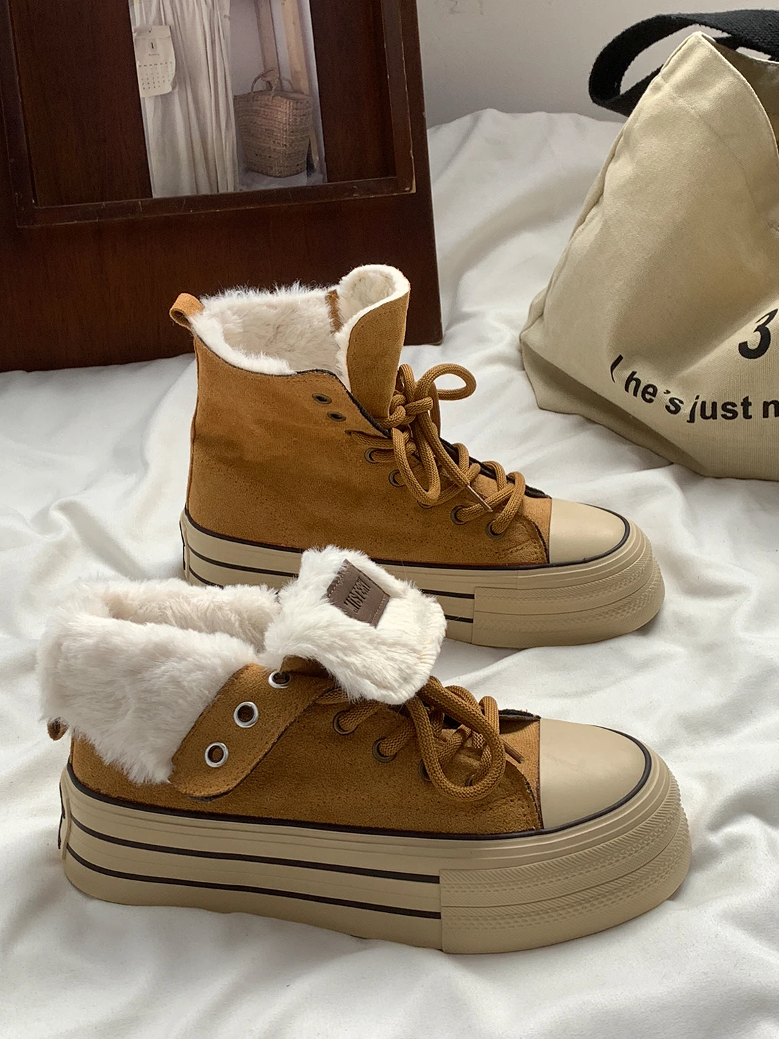 

Зимние теплые женские туфли с высоким берцем и подкладкой Fce в стиле ретро, северо-восточный Китай, холодостойкая oes, резиновая подошва