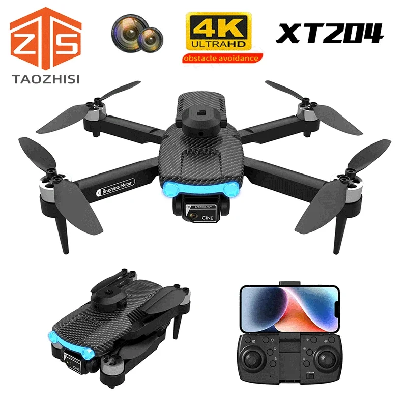 

XT204 Remote Control Drone 8K HD Dual Camera Aerial Photography Quadcopter with Obstacle Avoidance Remote Control Aircraft Toy