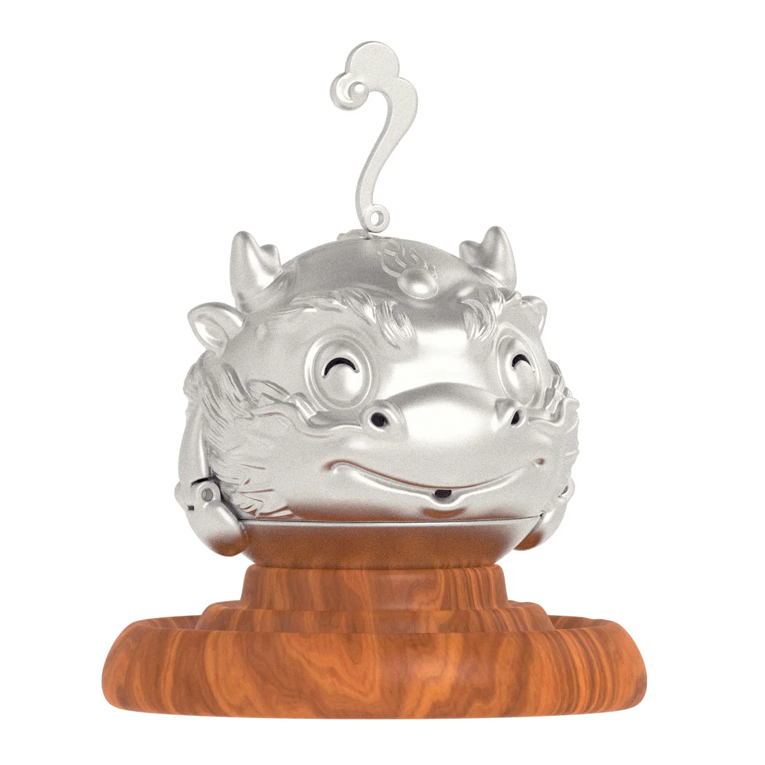 Cute Dragon Zodiac Portable Tea Filter Sterling Silver 999 Kung Fu Tea Bubble Ball Reusable Office Teapet Gift