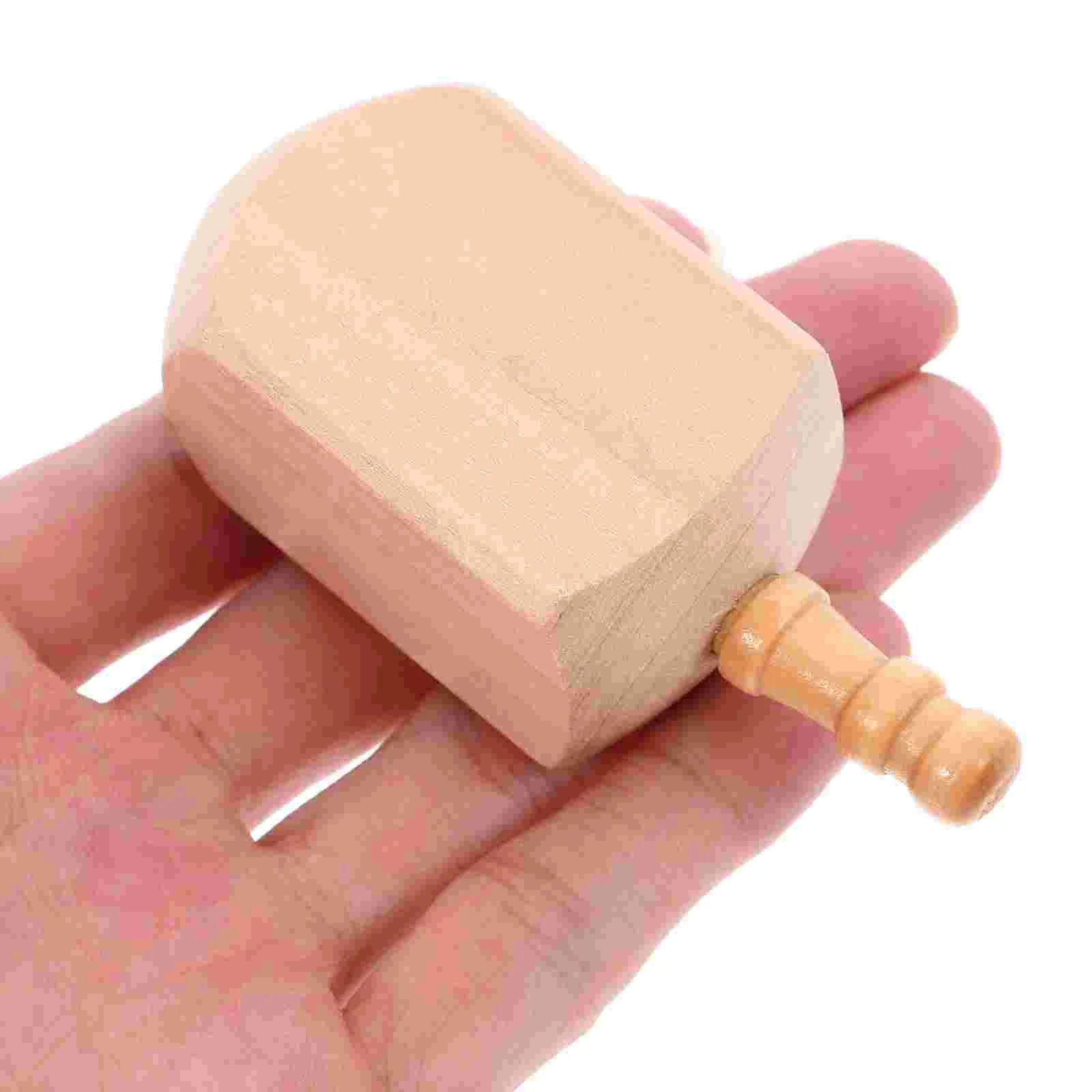 4 Pcs Hanukkah Dreidel Make Your Own Wooden Dreidels Unfinished Unpainted Board Bead Game