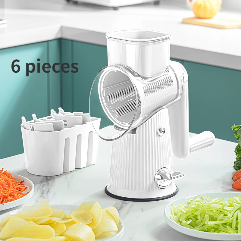 Storm vegetable slicer, household hand cranked drum vegetable slicer, multifunctional potato and radish slicer and slicer