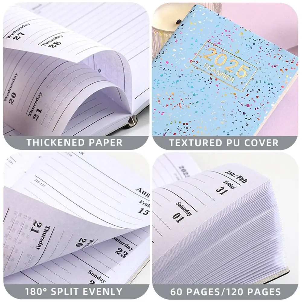 

Bling A7 Mini Pocket Notebook English Colorful 2025 Schedule Planner Notepad Diary Notepad To Do List 365 Days Notepad