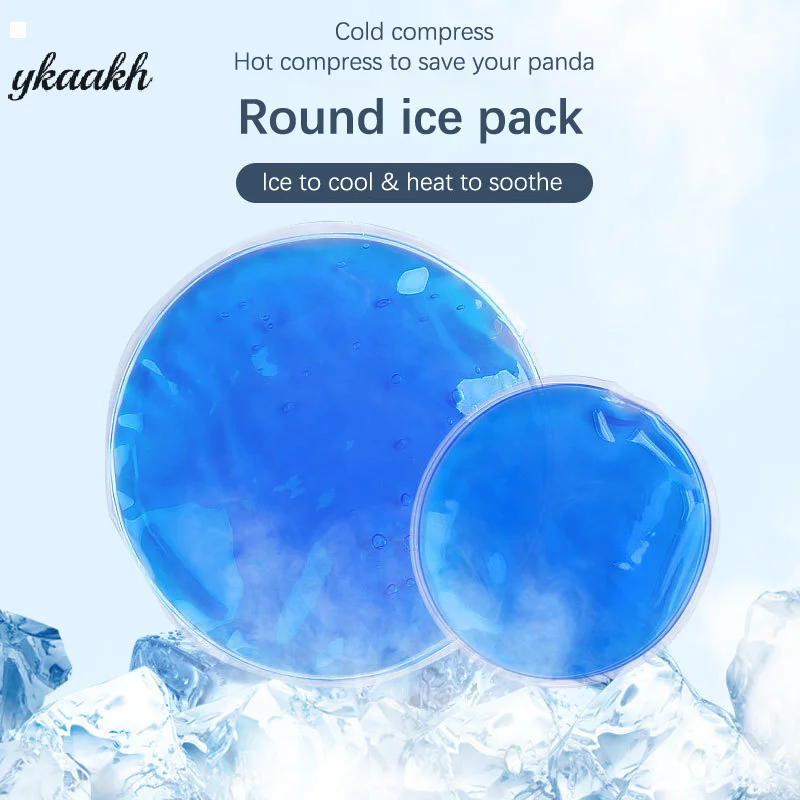 1 قطعة 7 سنتيمتر أو 10 سنتيمتر شكل دائري قابلة لإعادة الاستخدام الجليد الباردة هلام حزمة العلاج الميكروويف الحرارة لتخفيف الآلام لأكياس العلاج الباردة والساخنة