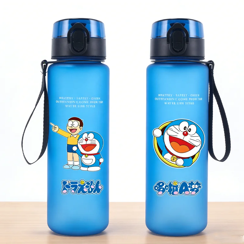

Doraemon 650ml Sport Water Cup Printing Large Water Jug Cartoon Outdoor Mug Portable Bottle Portable Travel Kettle Cute Supplies