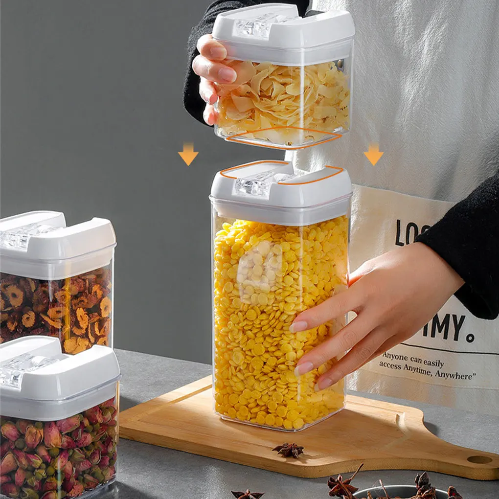 Transparent Food Storage Container Made Of PE - Food Fresh And Secure Easy Access Non-toxic Temperature Resistant