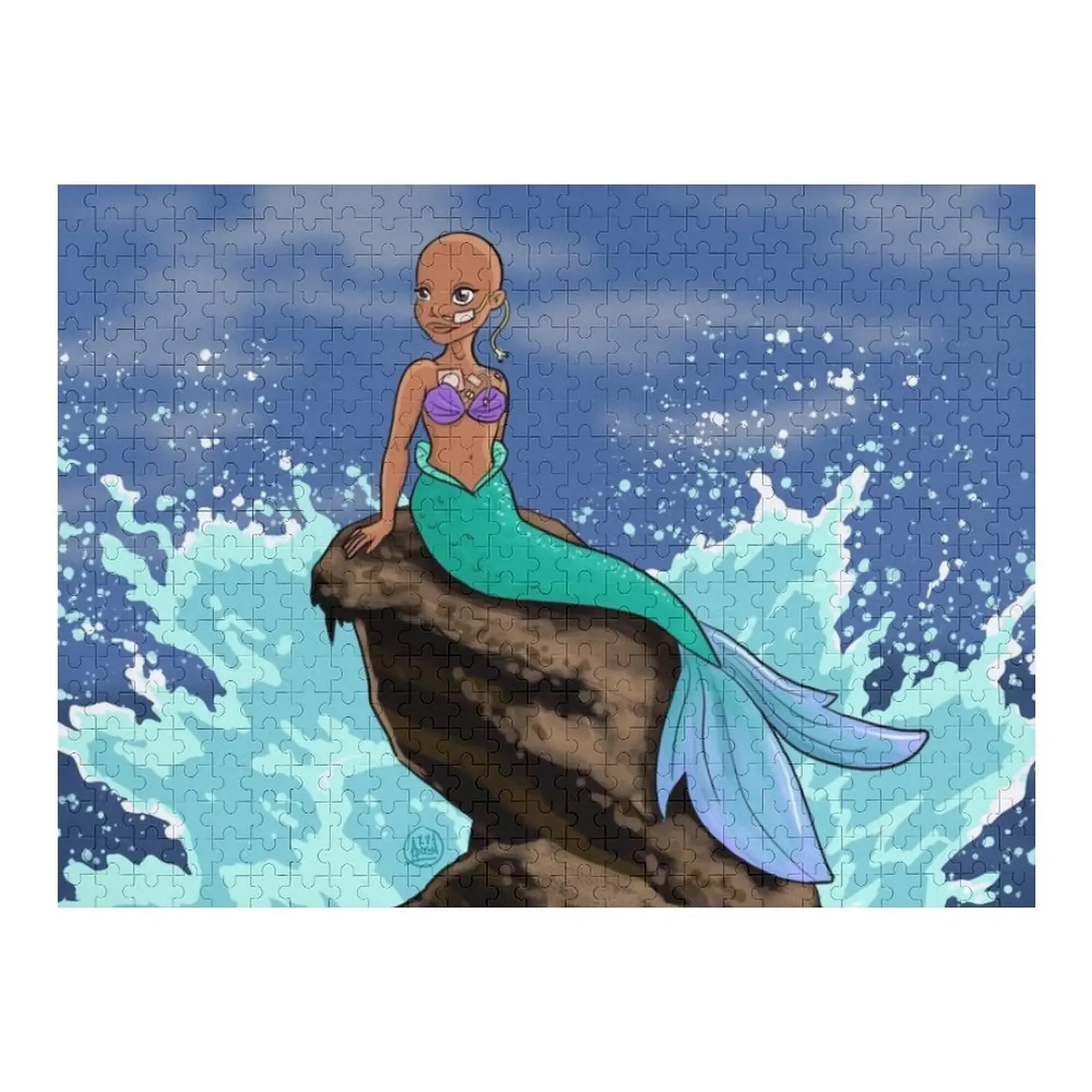 

Oncology Mermaid Jigsaw Puzzle Adult Wooden Personalised Jigsaw Custom With Photo Puzzle