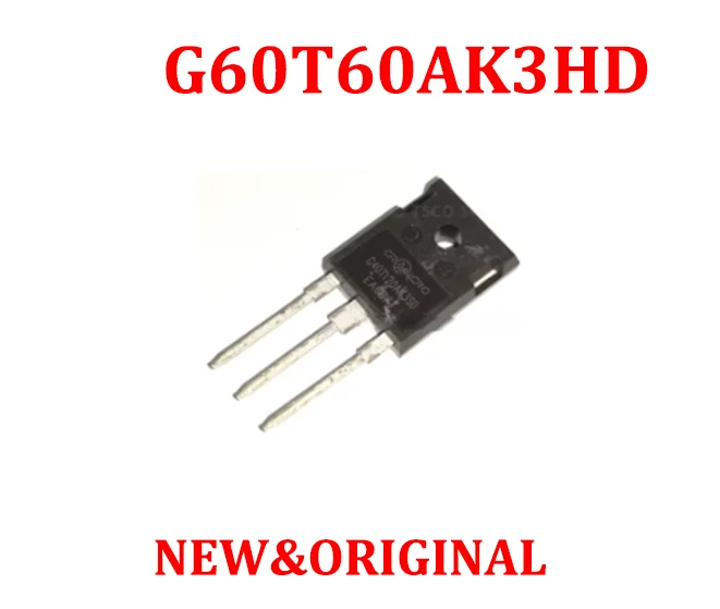 

5PCS G60T60AK3HD G60T60A 60A600V 60T60AK3 TO-247 IGBT Inverter Welder Free Shipping