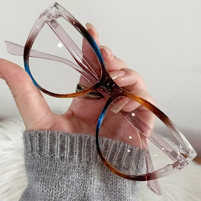 Vintage High Definition Cat Eye Myopie Brille Anti Blaues Licht Kurzsichtigkeit Brillen Ultraleichte Minus Sichtbrille 0 bis -4,0 – Detail 2