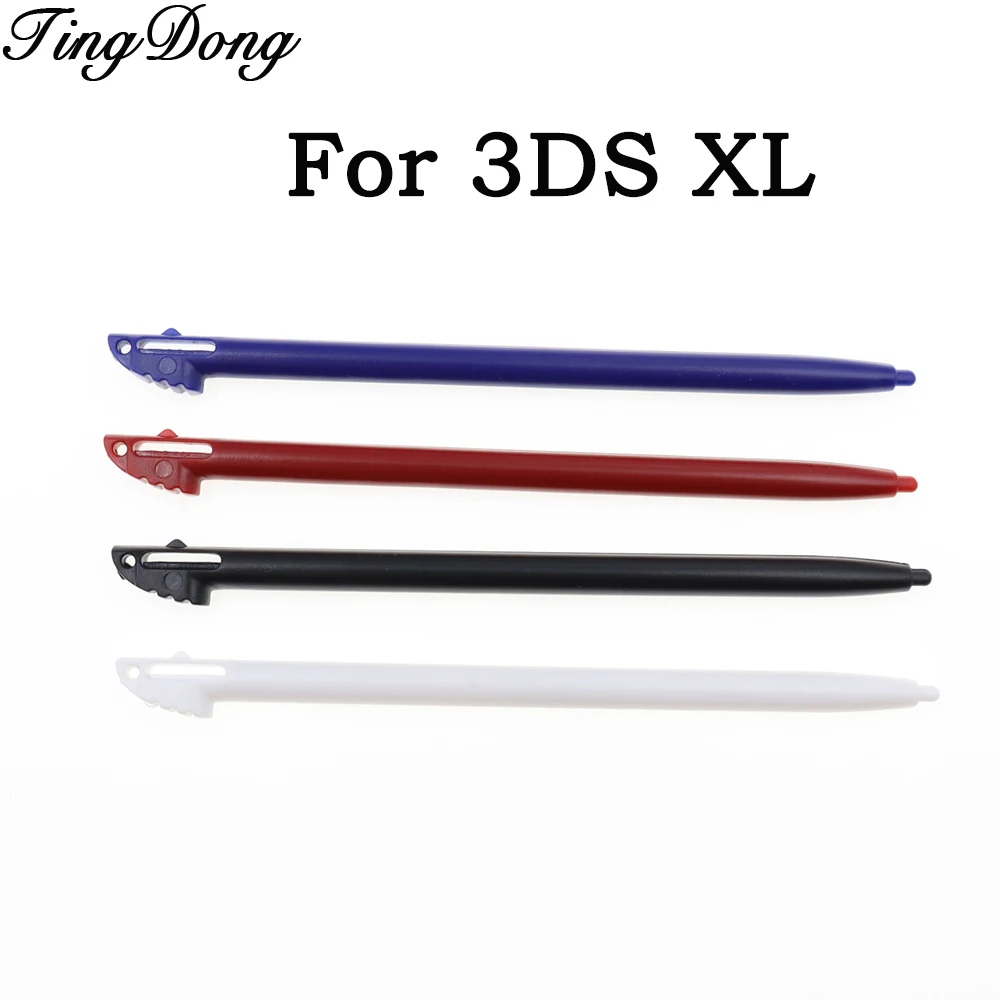4 Stück Ersatz-Stylus-Stifte in Schwarz, Weiß, Rot und Blau aus Kunststoff für 3DS XL LL Spielkonsole Touchscreen-Stift