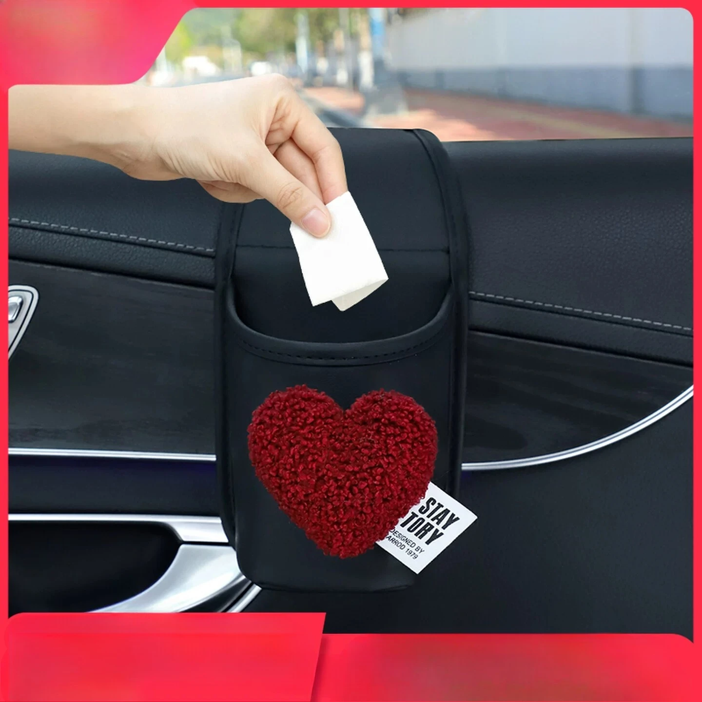 Car Trash Can Door Water Cup Holder Multifunctional Storage Box New Car Essential