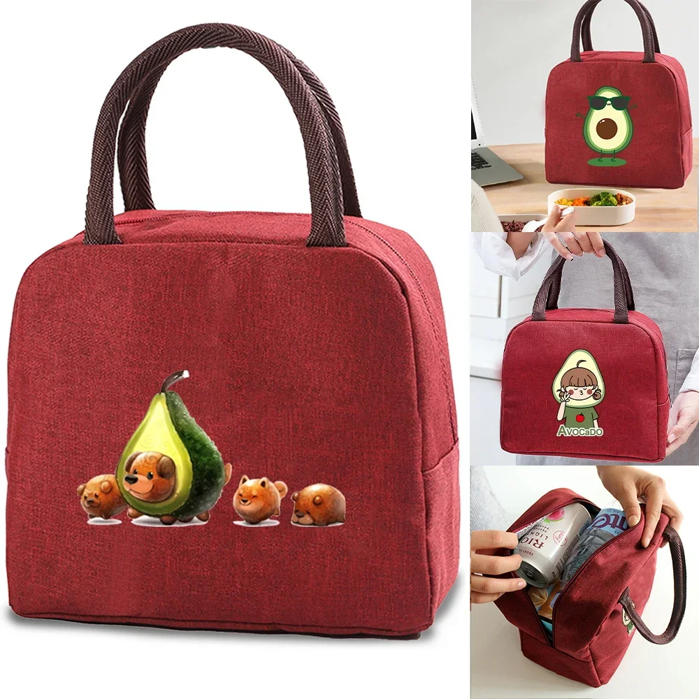 

Insulated Work Student Lunch Bento Travel Portable bag Picnic Lunch dinner Cooler Handbag Women Portable Food Thermal Canvas Bag