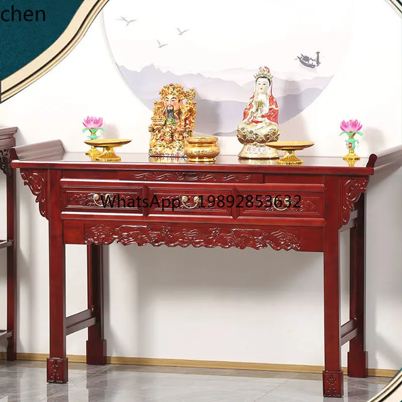 Altar Incense Offering  Home Buddha Altar God of Wealth Table  Room Worship God of Wealth Table