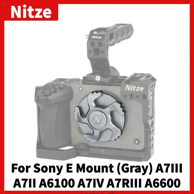 Imagem -06 - Nitze Metal Câmera Body Cap para Sony e Mount Cinza A7iii A7ii A6100 A7iv A7riii A6600 Nex7