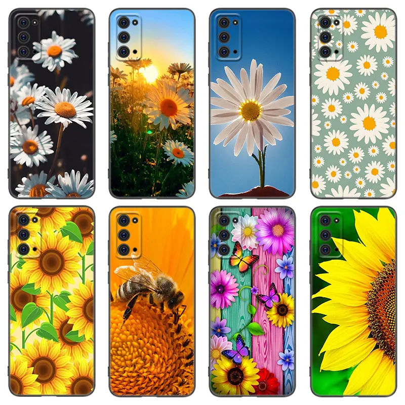 Summer Daisy Sunflower Case For Samsung M30 M31 S Note 10 Lite 20 Ultra M11 M12 M21 M22 M23 M32 M33 M52 M53 J2 Pro J4 J6 Plus J8