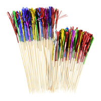 50Pcs Firework Colourful Fruit Toothpicks Sticks Cocktail Picks Decoration Used for Birthday Wedding Hawaii Party