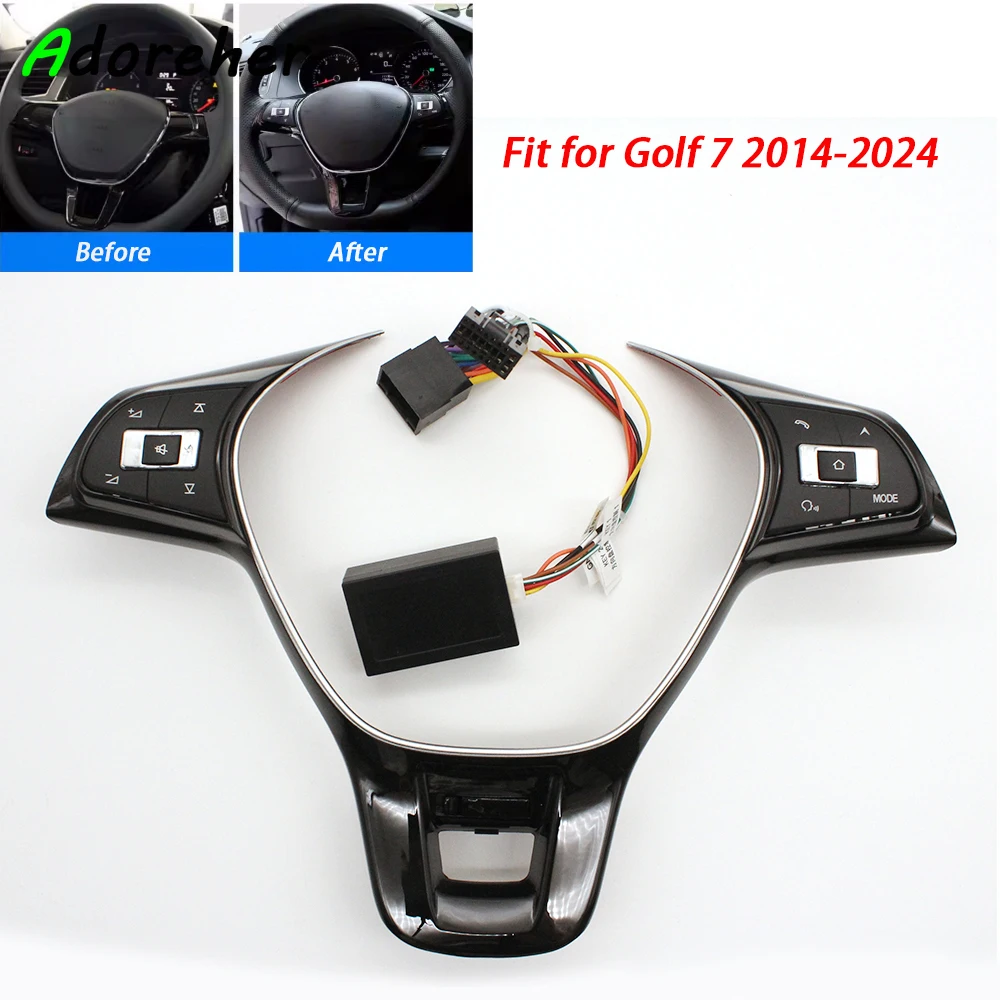 

Car Steering Wheel Control Switch Audio Volume Button For Golf 7 Polo 2014-2024 For VW