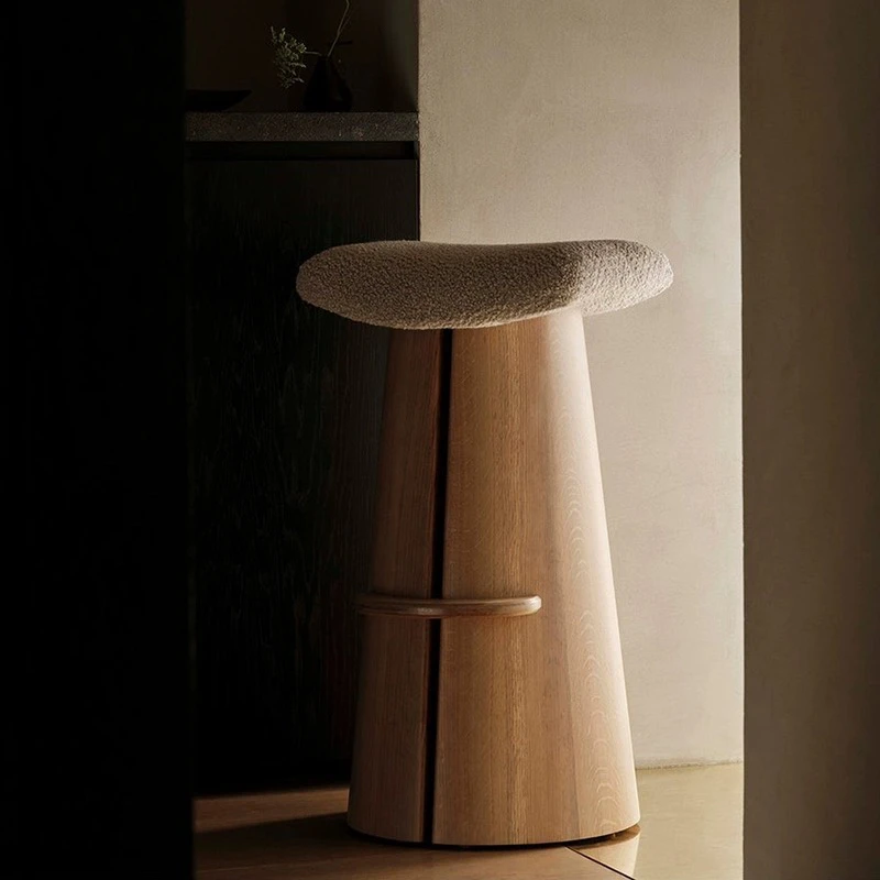 Nordic Luxus Massivholz Bar Stuhl Kreative Design Küche Zähler Hause Barhocker Moderne Taburetes Altos De Cocina Möbel