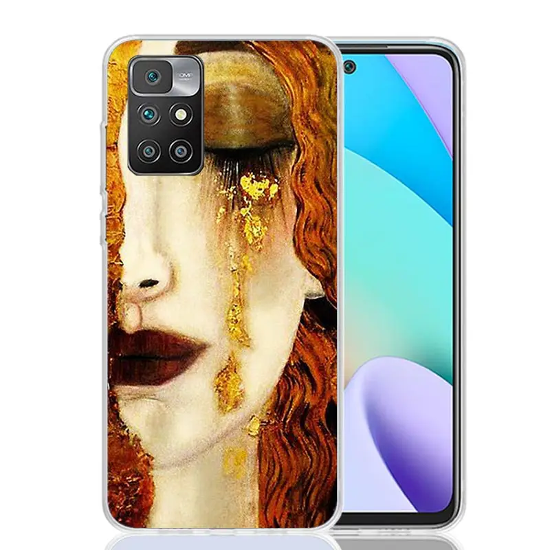 Kiss by Gustav Klimt Desig Phone Case For Xiaomi 12C 12 10C 10 10A 9C 9 9A 9T 8A 8 7A 7 6A 6 Pro S2 K70 K60 K40 K20 Art Coque Ca