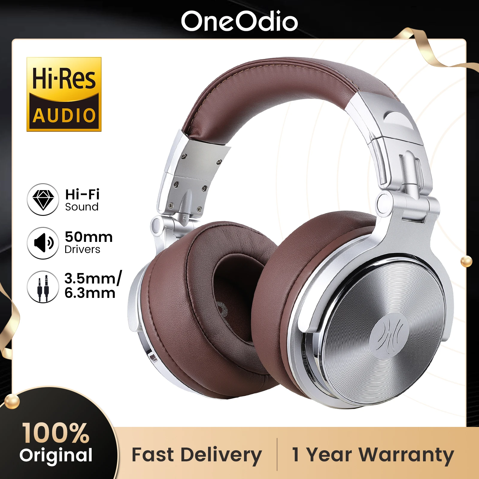 Oneodio Pro 30 Wired Studio Headphones Wired Headset Professional Studio Pro DJ Headphones With Mic HiFi Monitor Music Headset