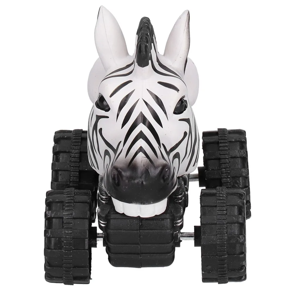 Fun Zebra Pull Back Car Plastic Above 2 Years Old Four Wheel Drive Vehicles Model Car