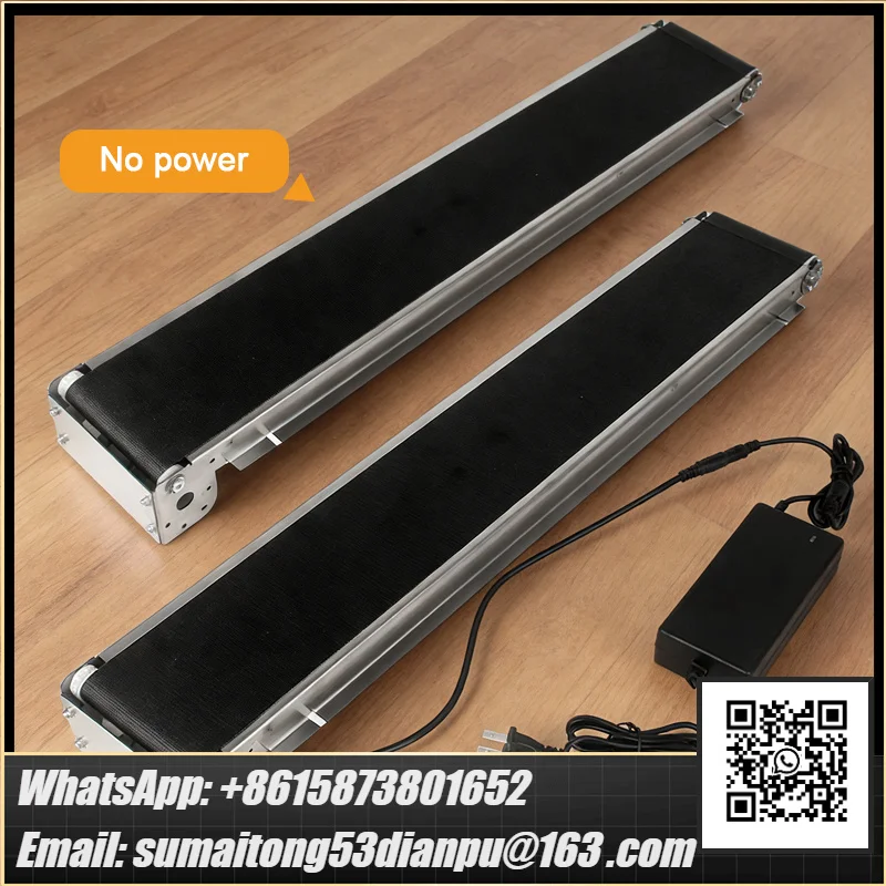 460mm 552mm 600mm Mini Conveyor Stainless Steel Conveyor PU Belt Vending Machine DC Track Cargo Lane Automatic Conveyor Belt