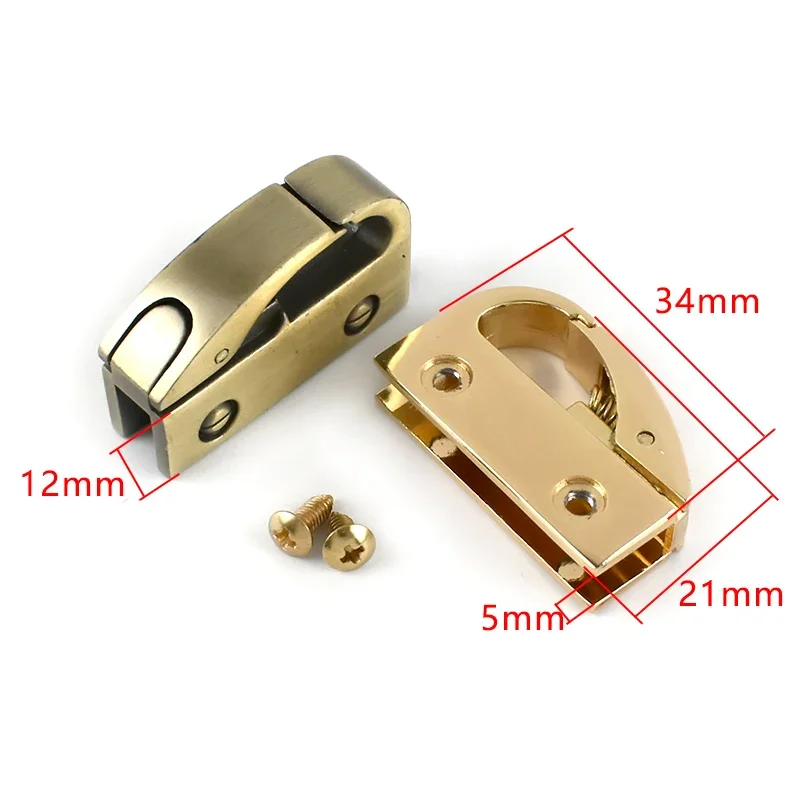2/4/10Pcs Bag Side Clip Buckles with Screw Metal Spring Clasps Handbag Strap Chain Decoration Hanger Hook Hardware Accessories