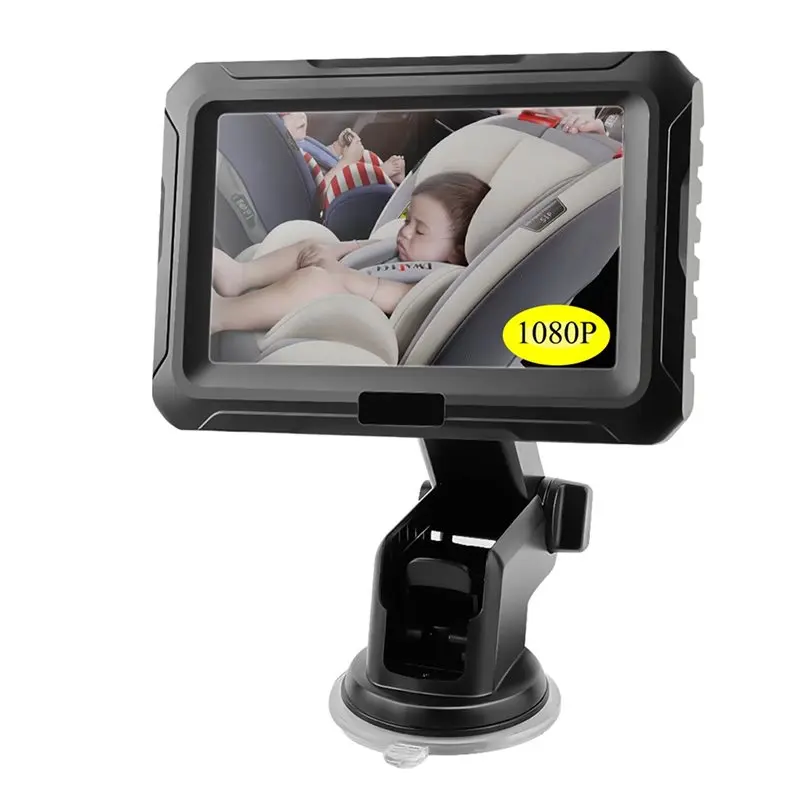 Dependable-HD 1080P 4.3 Inches For Infant Monitoring Camera Baby Car Mirror Monitor IPS Screen Night Vision Function For Kids