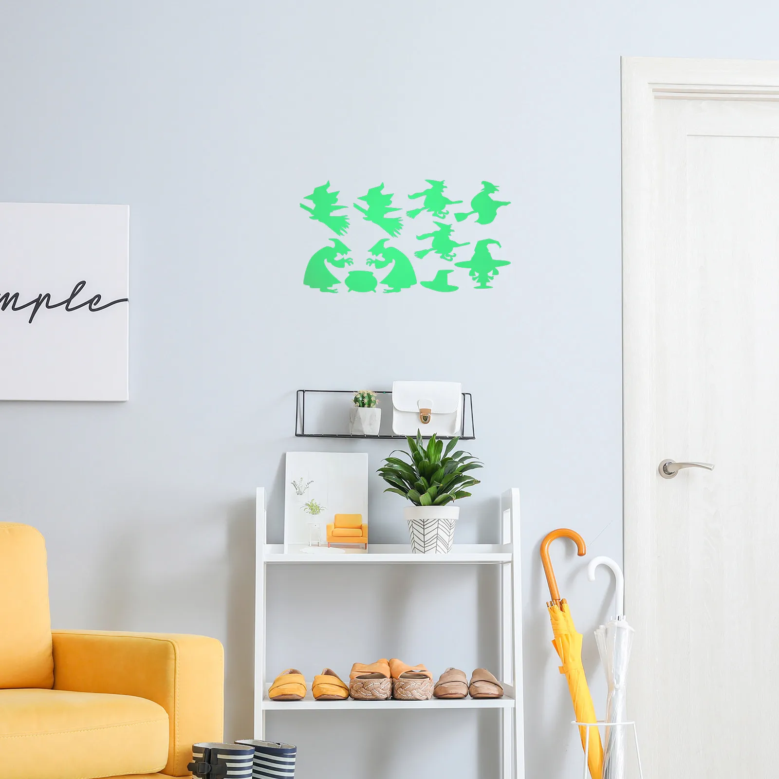 Halloween Wall Decal Decals Decoration Window Decorations Glowing for Pet Stickers