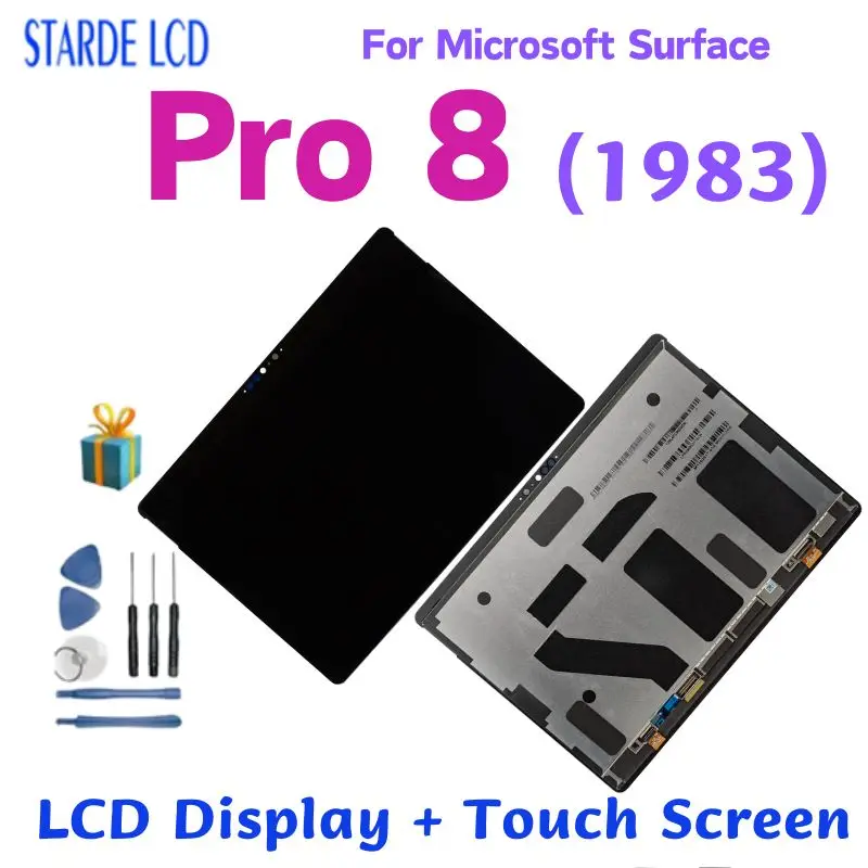 

Оригинальный ЖК-дисплей для Microsoft Surface Pro 8 1983, сенсорный экран, дигитайзер, датчик в сборе для Surface Pro 8 1983, замена