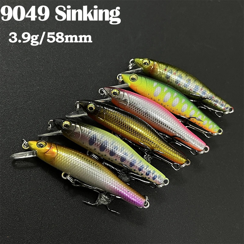 

58mm 3.9g Mini Sinking Minnow Fishing Lures Pesca Wobblers for Peche Bass Artificial Hard Bait Jerkbait Trout Swimbait Tackle