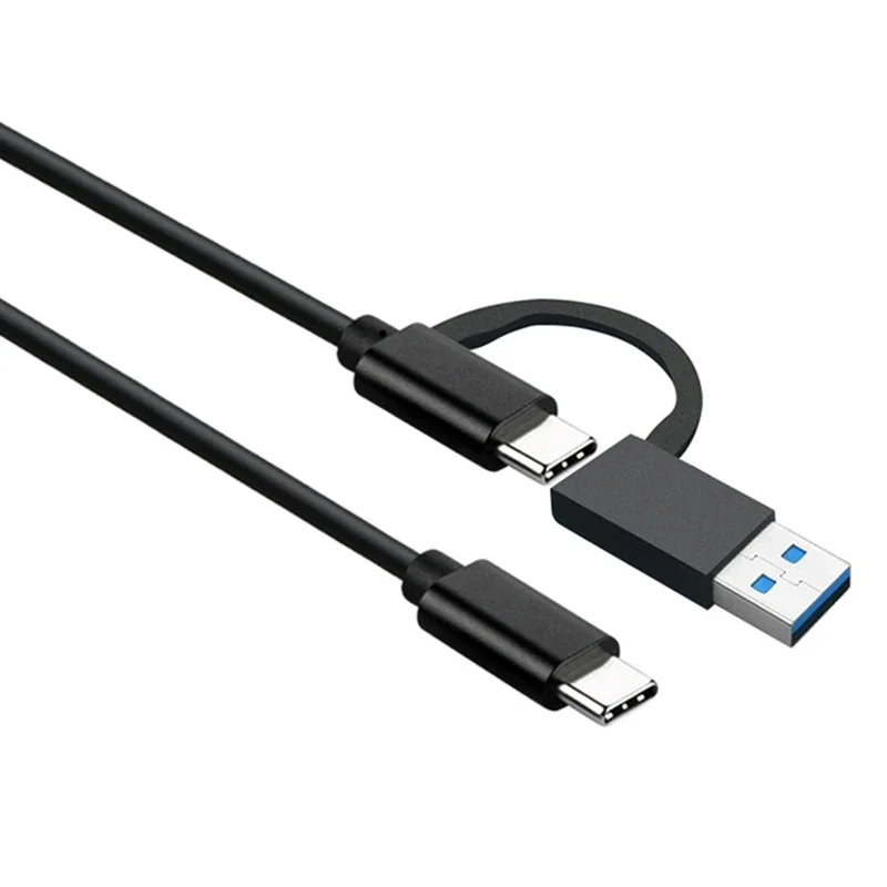 2 in 1 USB C Cable Fast Charging 10Gbps Data Sync USB A/C 3.0 to USB Type C Cable for laptop tablet mobile phone etc.USB C devic