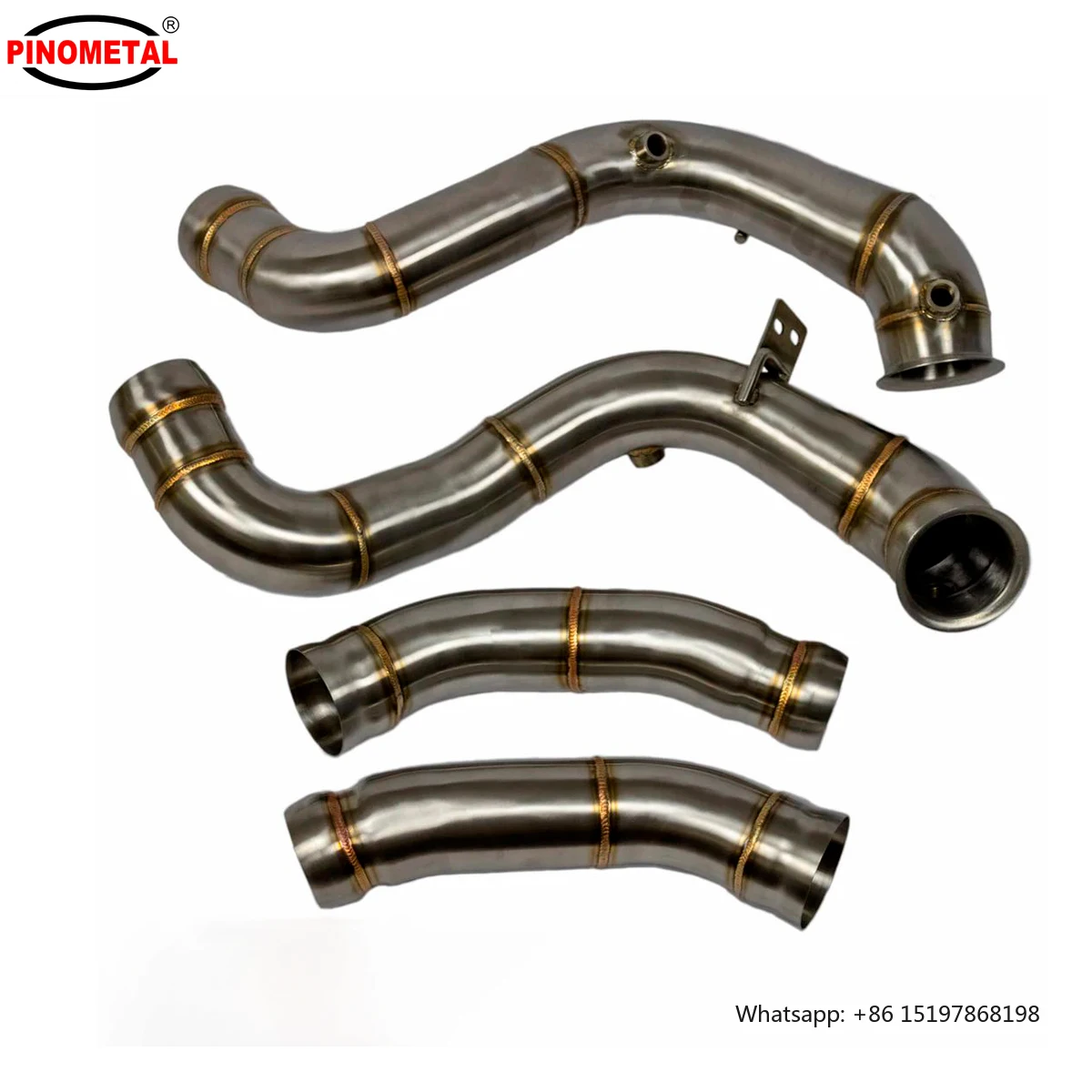 Bajantes de tubo de escape de rendimiento personalizados para Mercedes Benz 2015+ C63 W205 C63S AMG Down Pipe