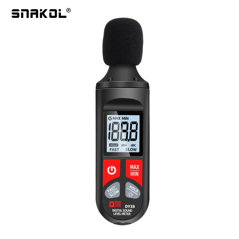 Digital Som Nível Medidor Nível de Áudio Sonometro Decibel Portátil Medidor de Ruído 30db 130db