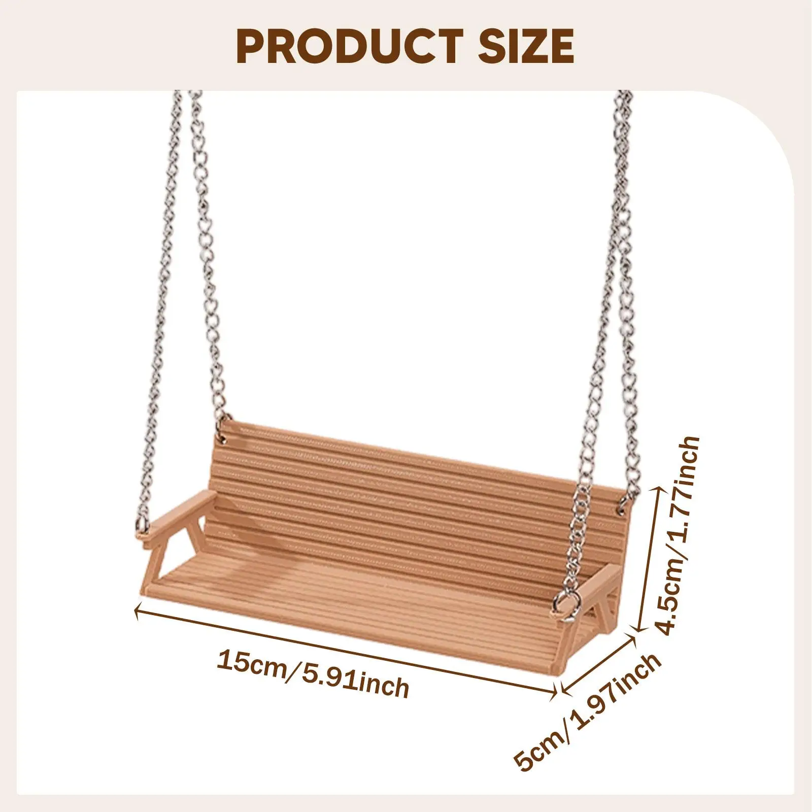 Durable Parrot Perch Swing Bench Bird Stand Cage Hanging Toy for Small Birds Pet Playground Accessories