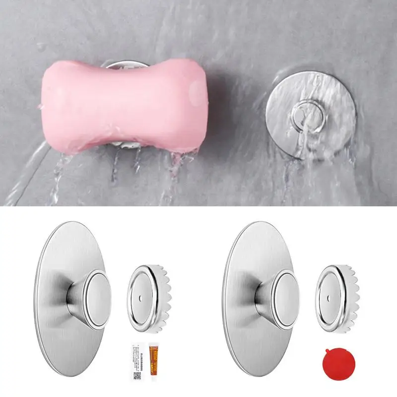 

Strong Magnetic Soap Holder Wall Mounted Soap Holder Suction Cup Storage Soap Dish for Bathroom Punch-free Install