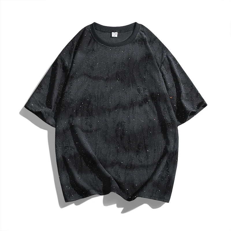 Men's Outdoor Sports Casual Comfortable Breathable T-shirt Summer Fashion Trend Versatile Printed Short Sleeved T-shirt