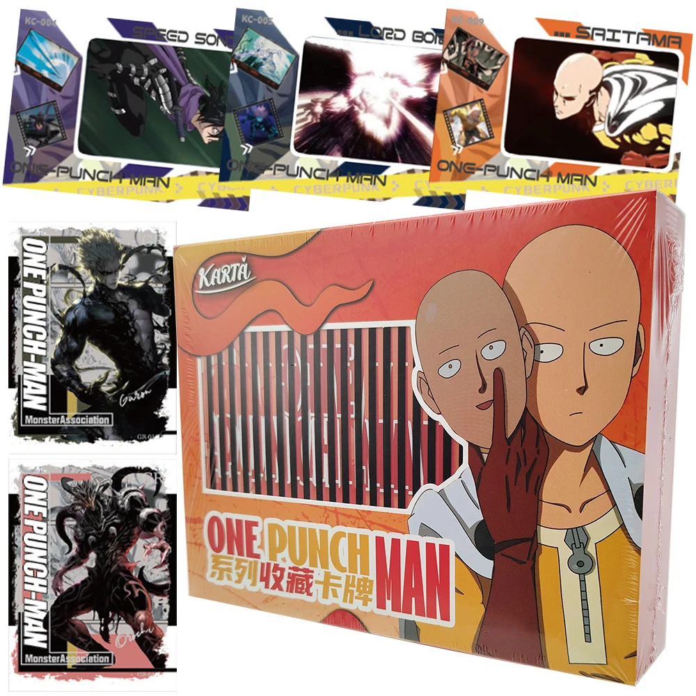 

One Punch Man Collection Card Fans' Favorite Fighting Anime Characters Saitama Genos Creative Peripheral Cards Toys for Family