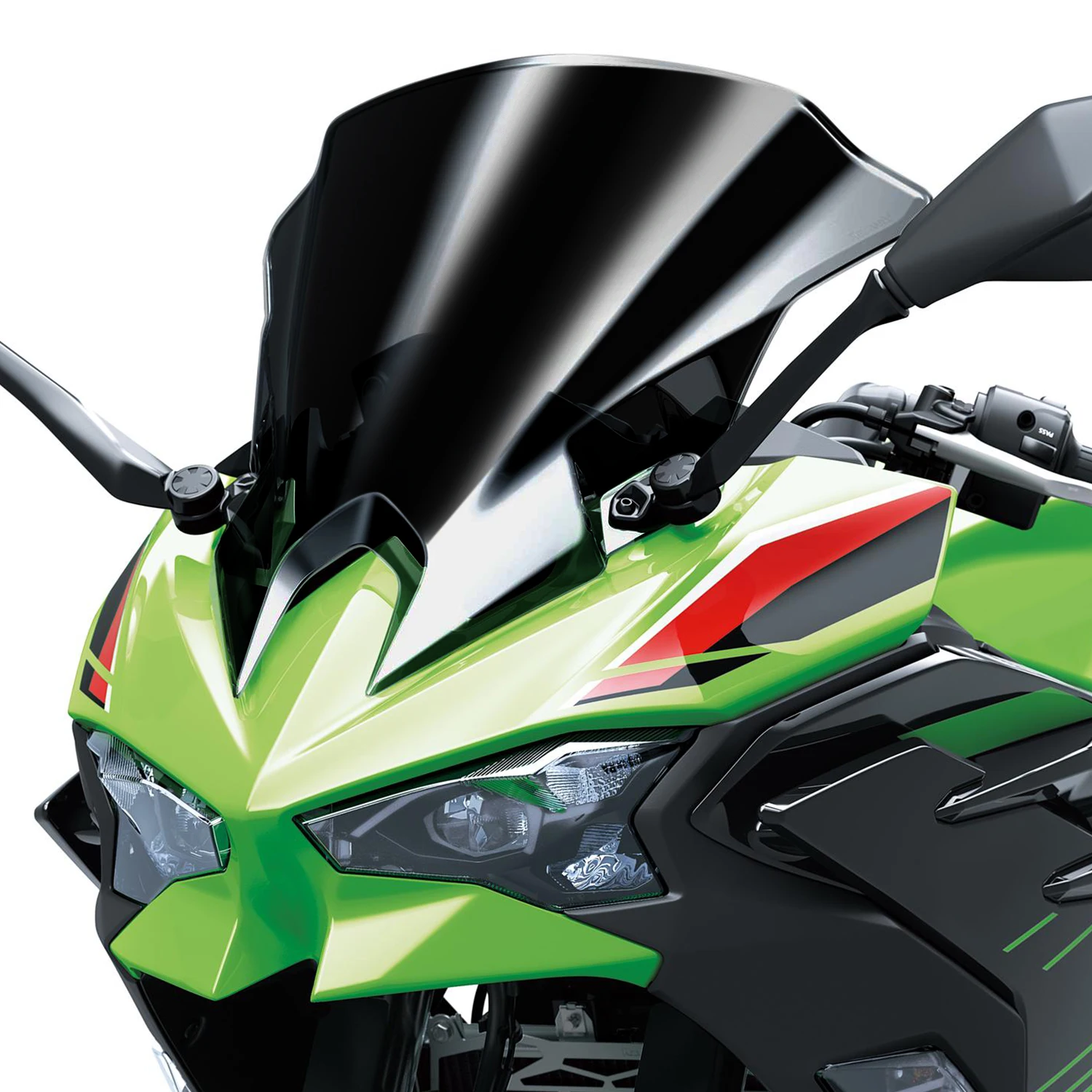 الزجاج الأمامي ninja500 لـ NINJA500 NINJA500SE 2024-2025 الزجاج الأمامي للدراجة النارية حاجب الرياح