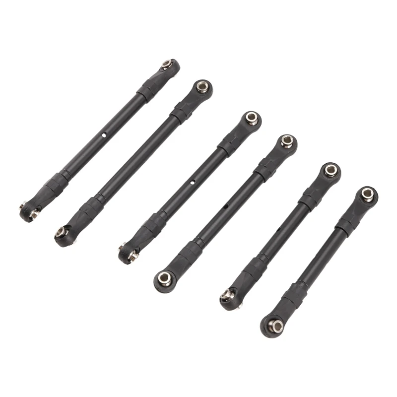 Adjustable Front & Rear Pull Rod Link Tie Rod Steering Rod for Slash/Hoss/Rustler/Stampede/4x4 Huanqi727 Dark Gray