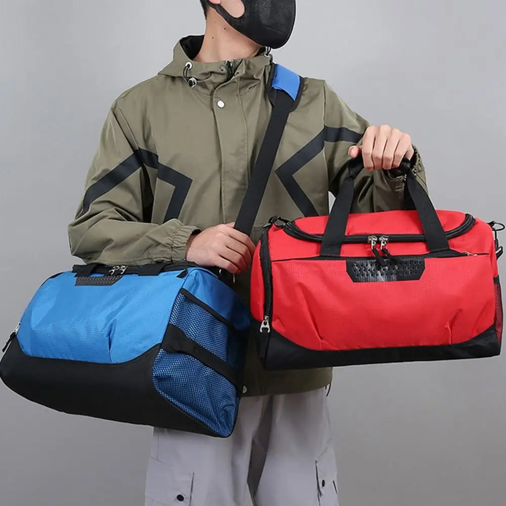 

Large Capacity Travel Duffel Bag Dustproof with Shoe Compartment Travel Luggage Handbag Lightweight Casual Sports Fitness Bag