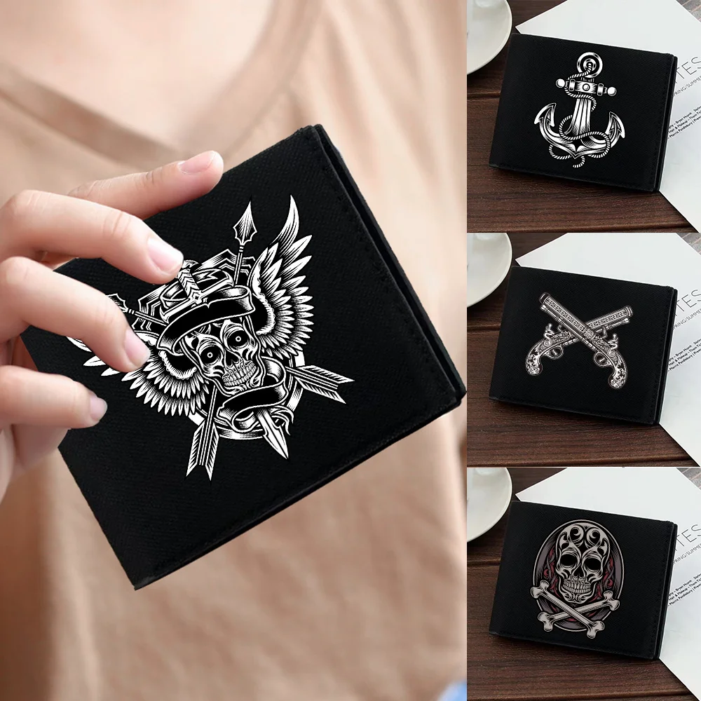 

Moneybag Simple and Durable Big Capacity Skull Printing Series New High-quality Pocketbook Bank Card Storage Credit Case Bag