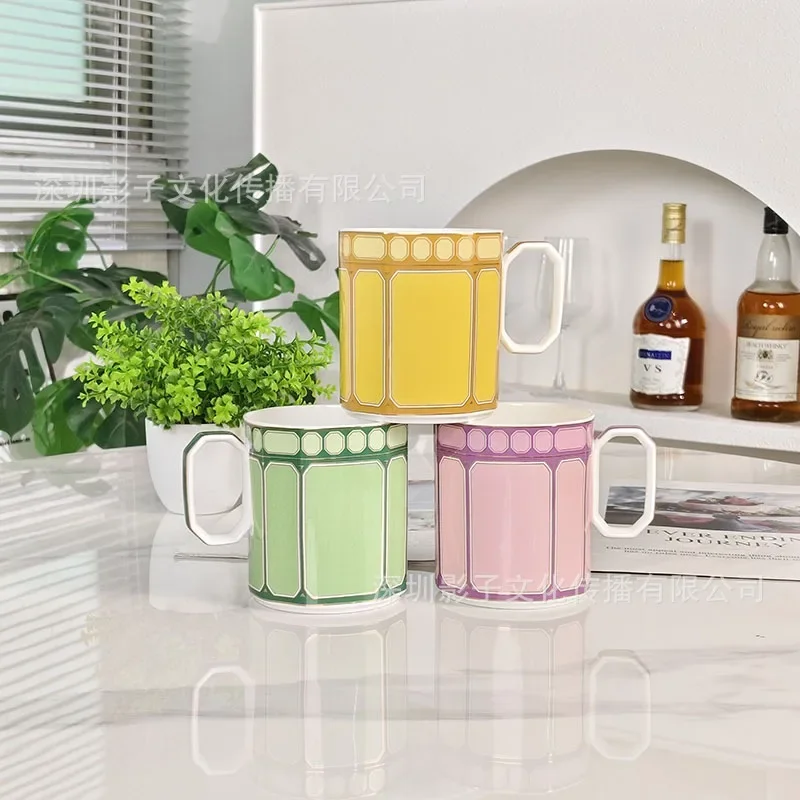 Euro Style Bone China Mug Simple Light Luxury Household Cup New Swan Collection Couple Pair Cup Top Seller