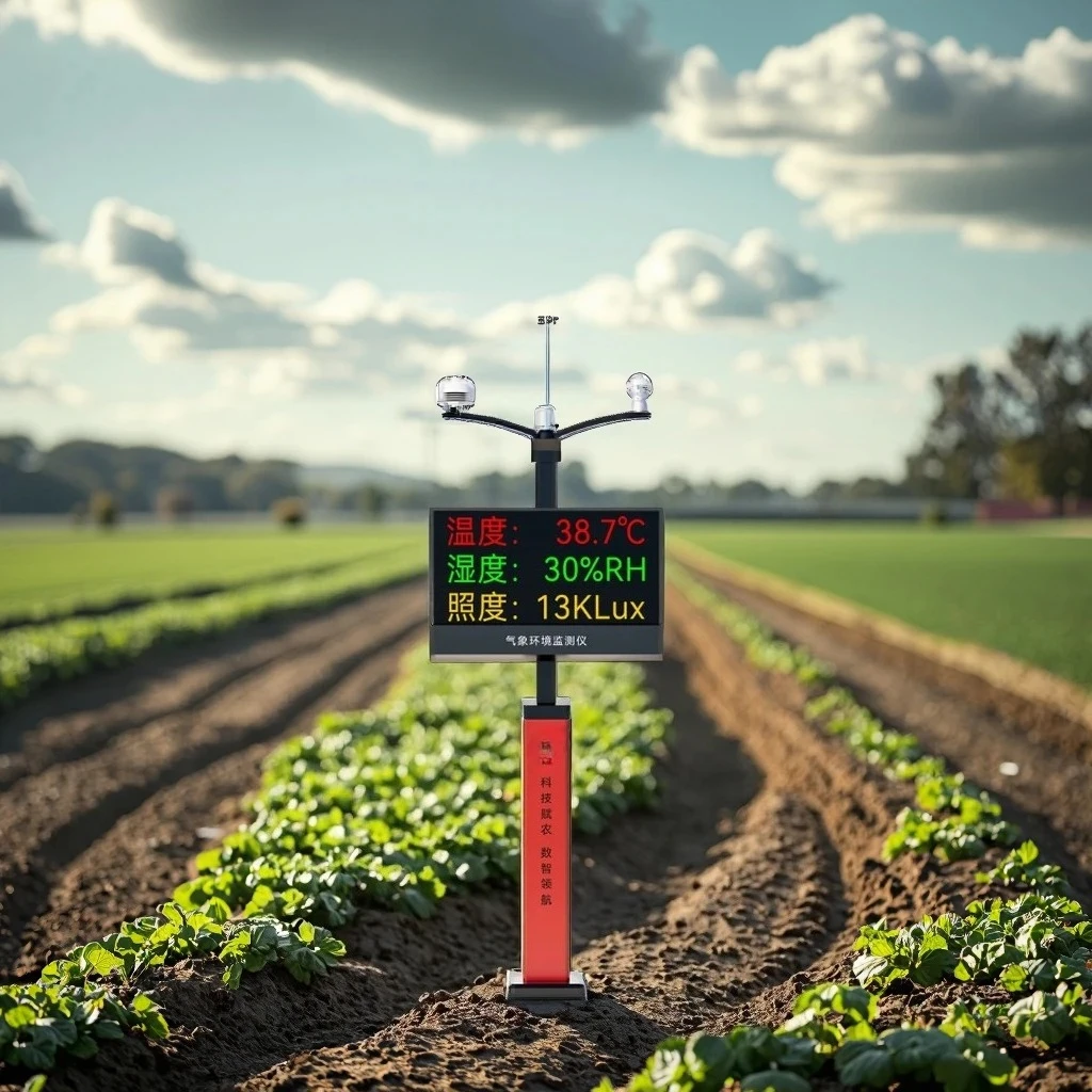 2025Monitor meteorologico per macchine agricole e ambientali Umidità dell'aria Monitor della temperatura della pioggia del vento per altri apparecchiature