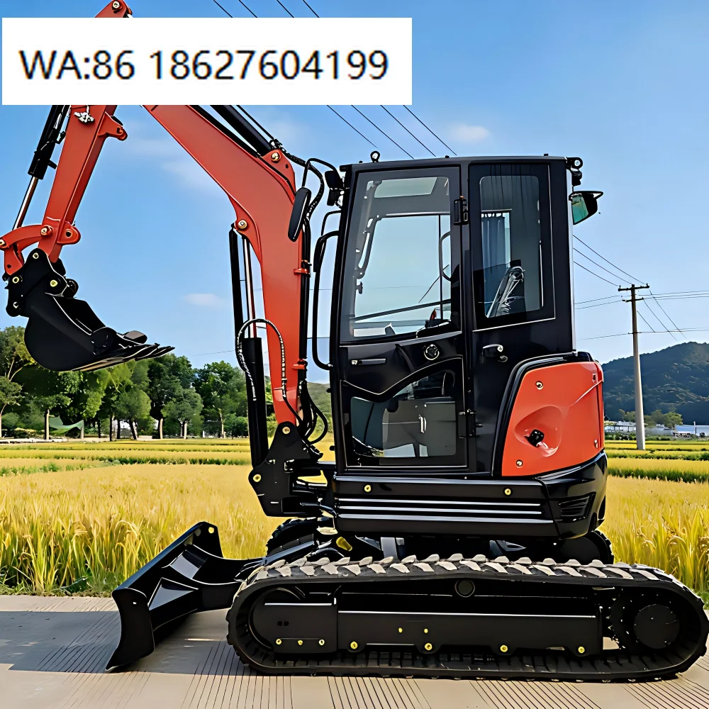 2.6 Ton Rubber Track Compact  EPA Certified Mini Digger Construction Farm Machinery