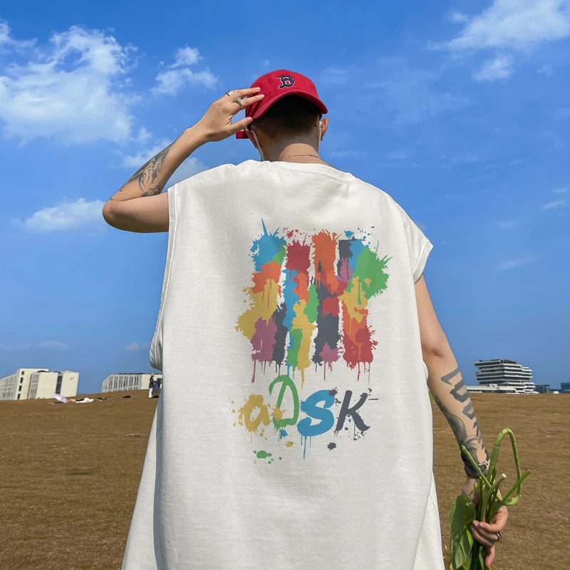 

Summer Trendy y Tank Top Men's Svel T-irt Casual Sport Base Layer Sweatirt round Ne Geometric Pattern Thin ...