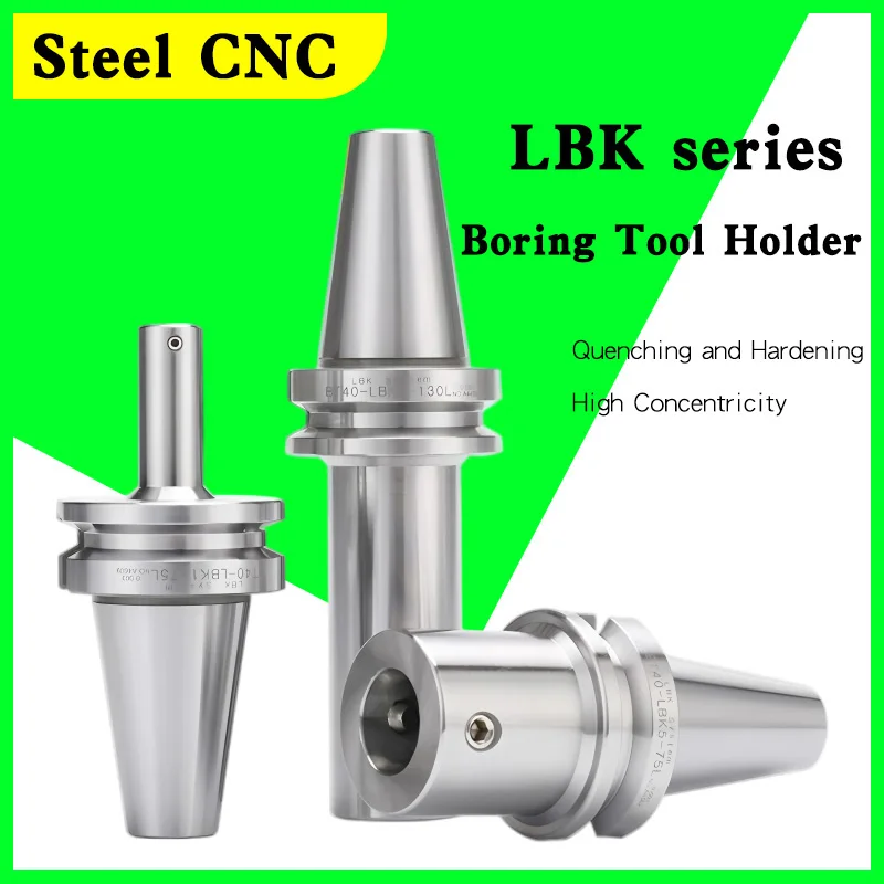 CNC High-Precision BT40/BT30/BT50 Boring Tool Holder, LBK Extended Anti-Vibration Boring Bar for Machining Center