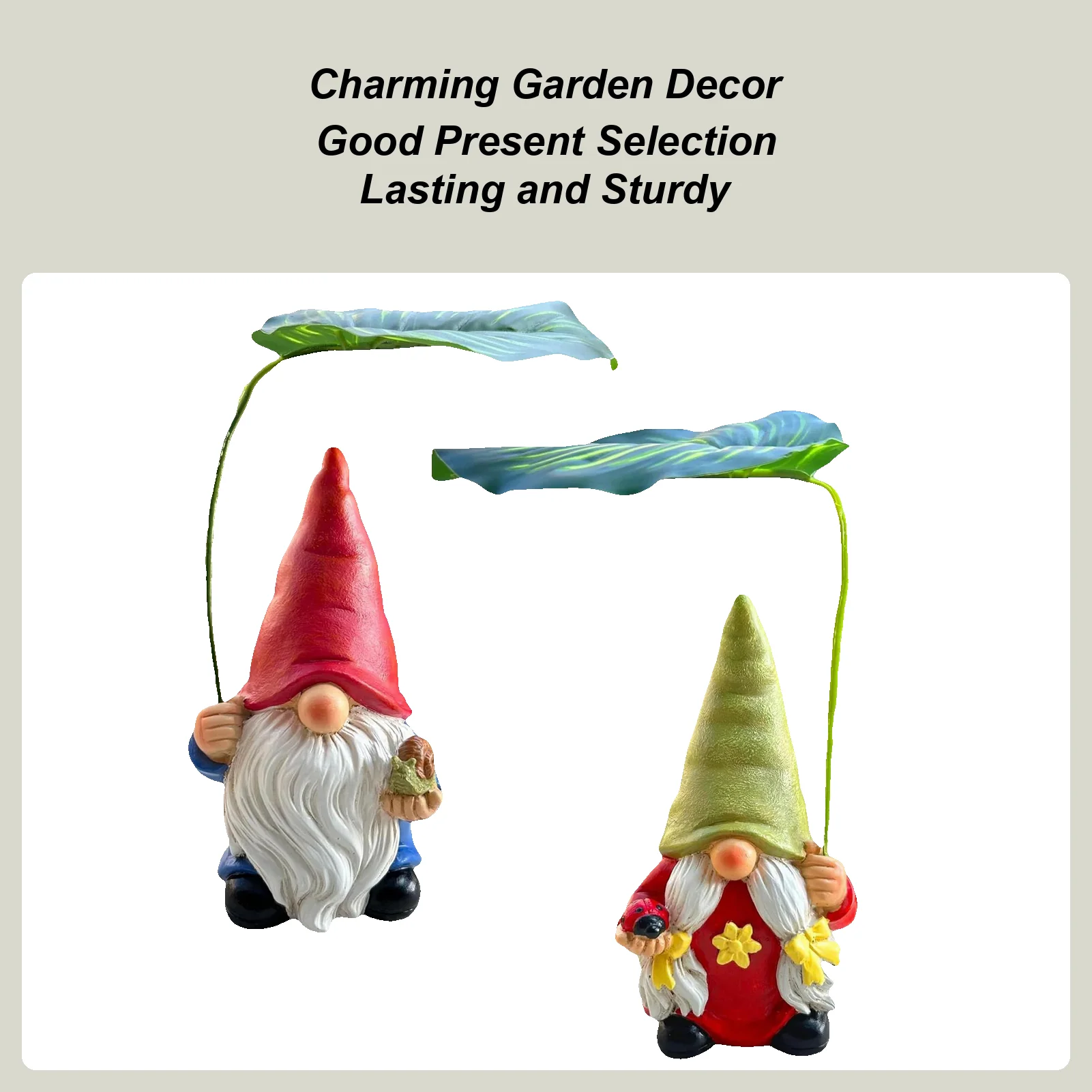 

Garden Gnome Outdoor Gnomes Garden Decorations 6.5inch Resin Figurines Ornaments for Landscaping Pond Front Patio Beach Indoor