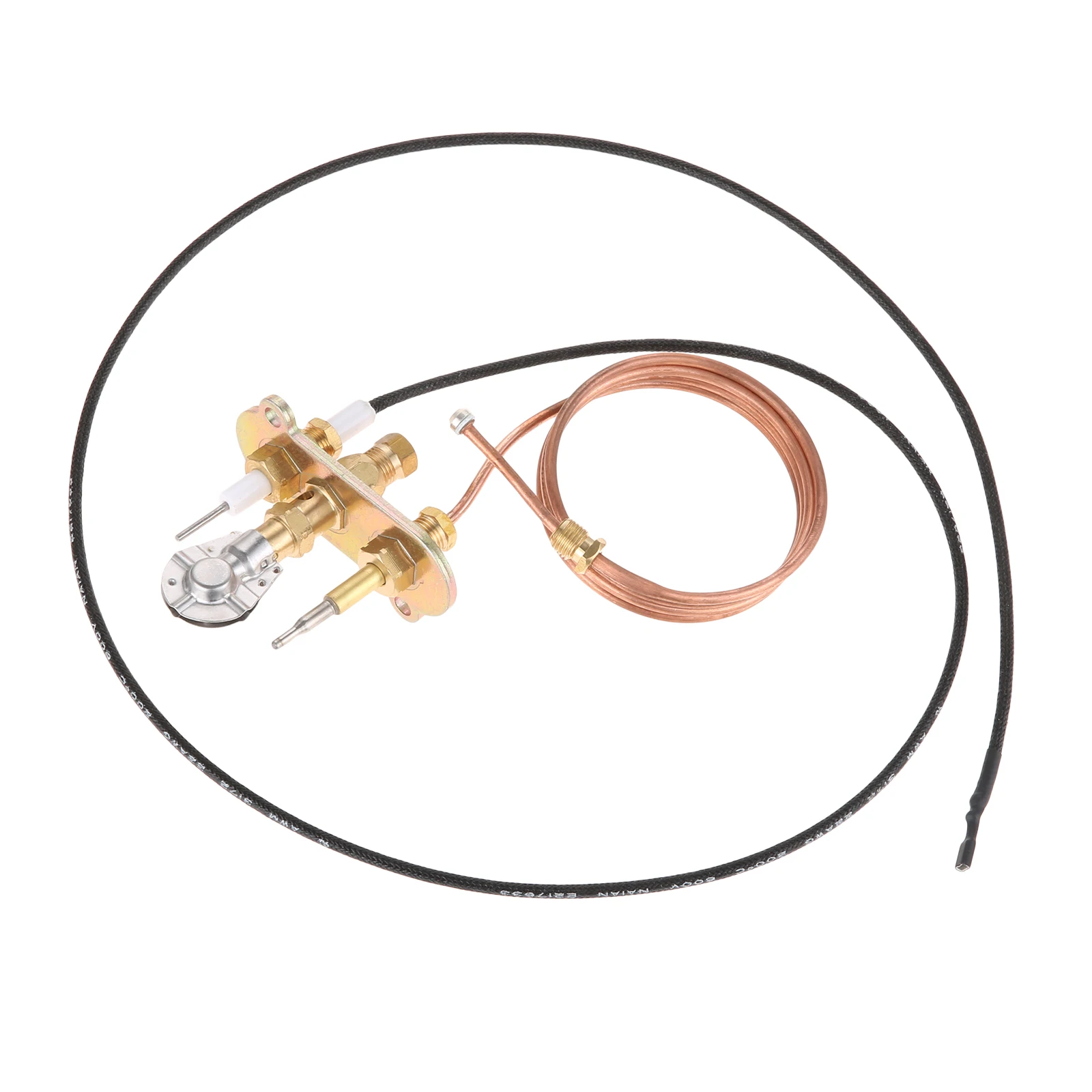 Replace Liquefied Gas M8*1 Thermocouple and Ignition Kit 900mm Pilot Burner kit for Fireplace/Thermocouple Gas Water Heater Part